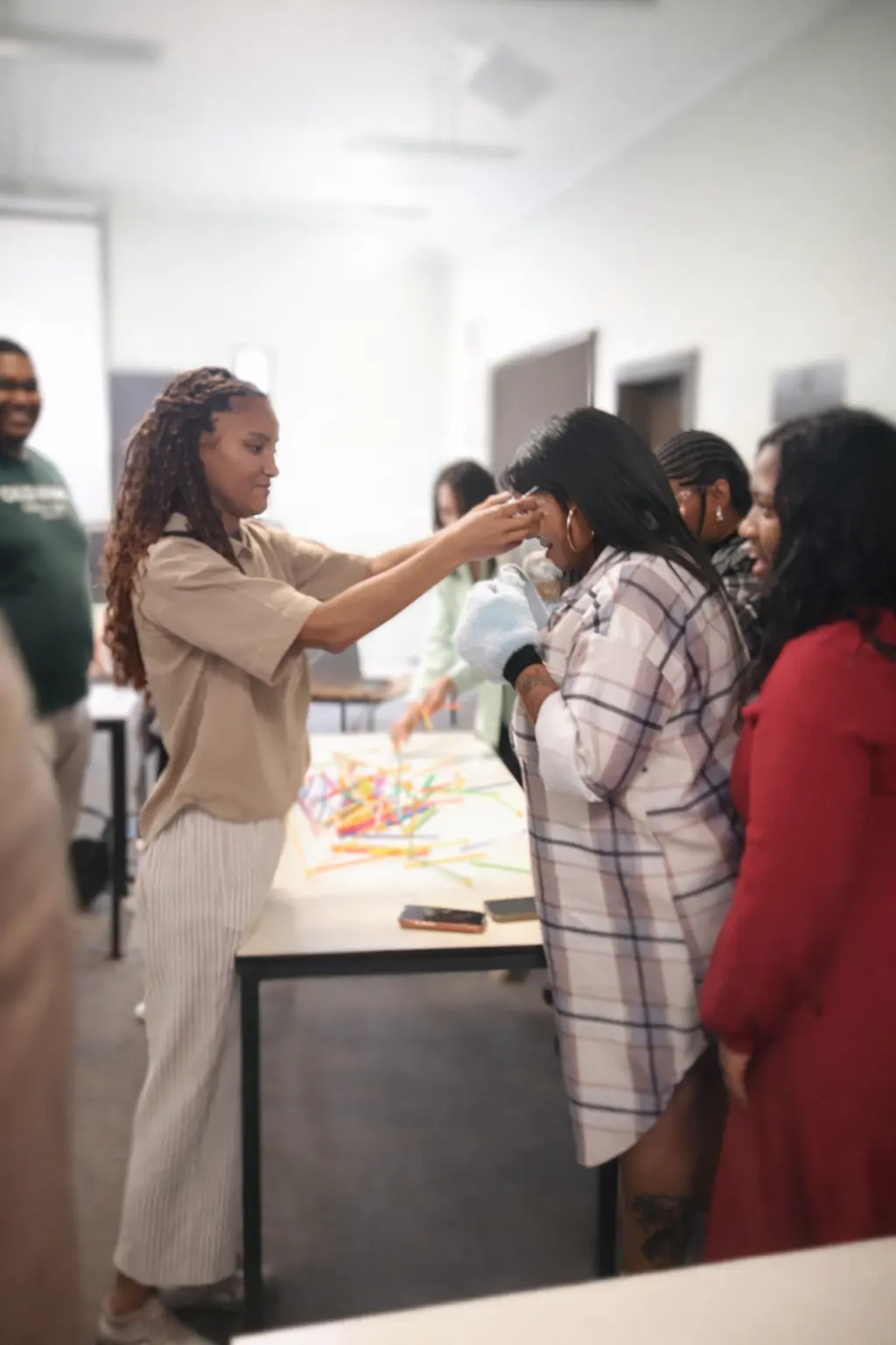 Teacher training session with educators learning together